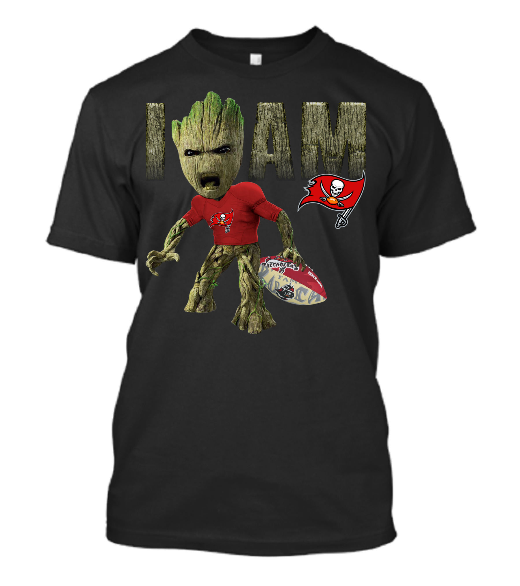 I Am Buccaneers Football Groot T-Shirt