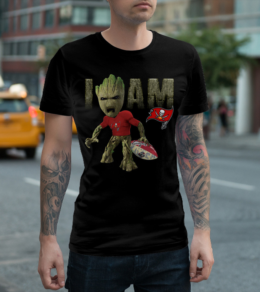 I Am Buccaneers Football Groot T-Shirt