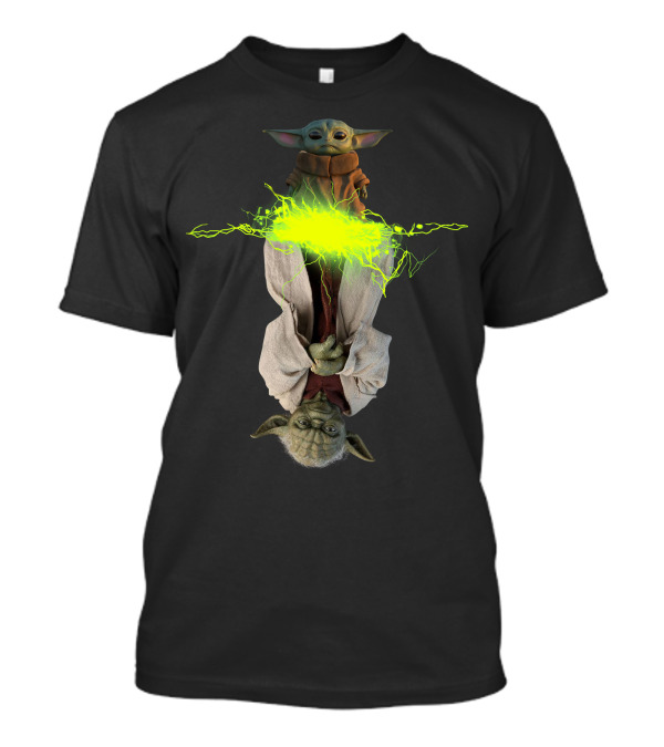 Star Wars Yoda And Grogu Lightning Force T-Shirt