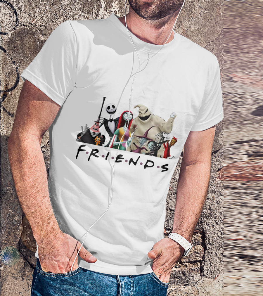 Friends Nightmare Before Christmas Characters ZN746 T-Shirt