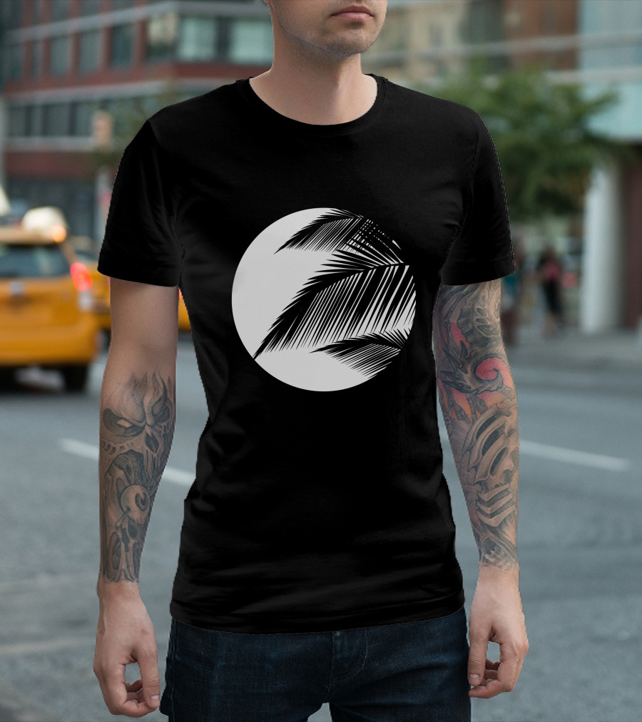 Full Moon Palm Leaves T-Shirt