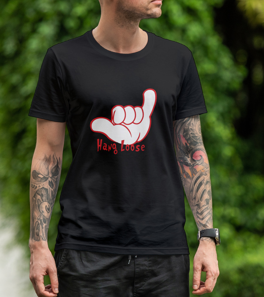 Hang Loose Shaka Hand Gesture Beach Vibes T-Shirt