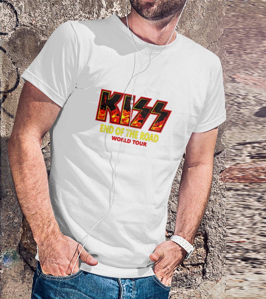 KISS End Of The Road World Tour Fire T-Shirt