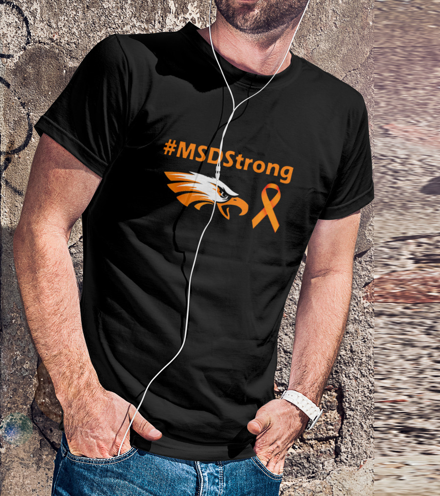 #Msdstrong Orange Ribbon Eagle T-Shirt