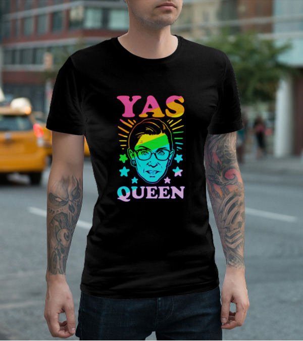 Yas Queen Rbg Rainbow Stars T-Shirt