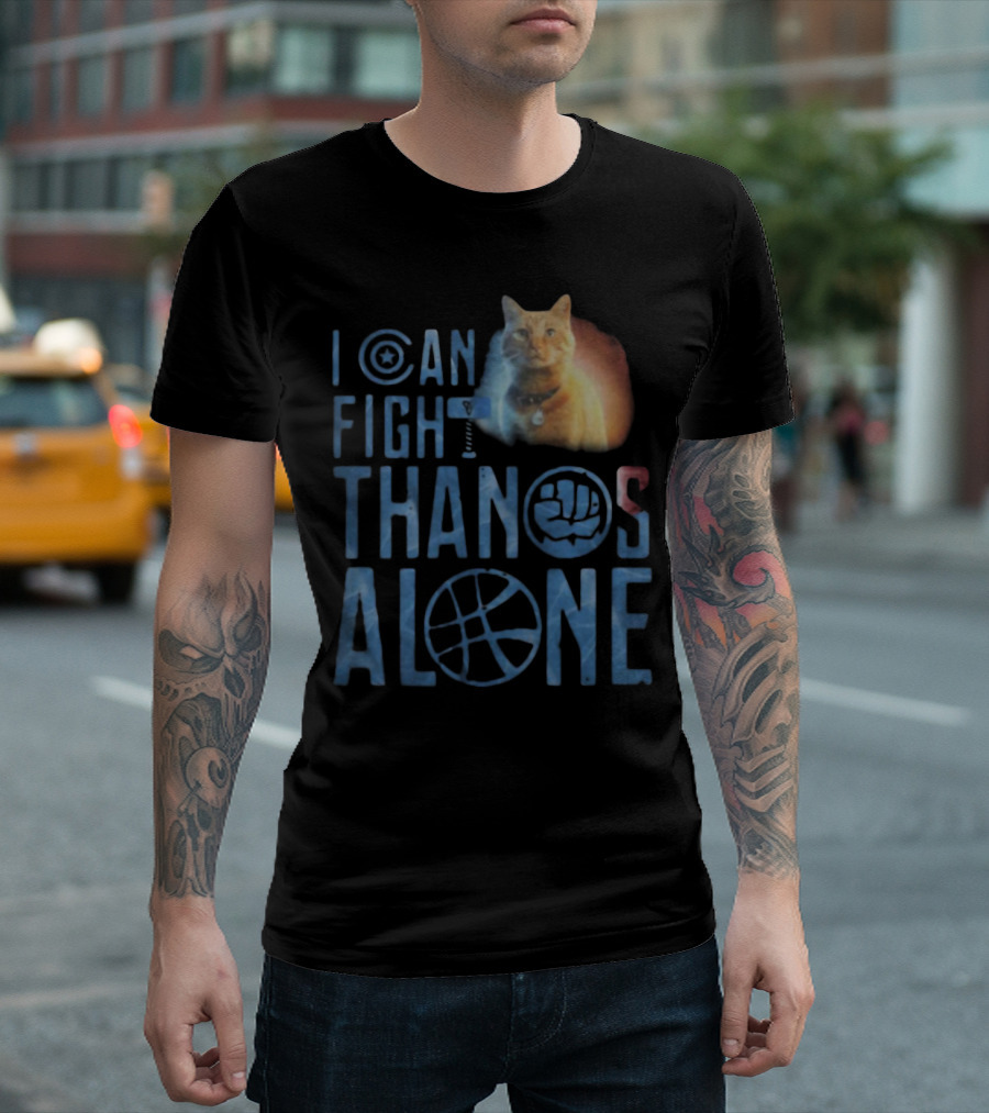 Cat Goose Empowered by Avengers to Defeat Thanos Independently T-Shirt