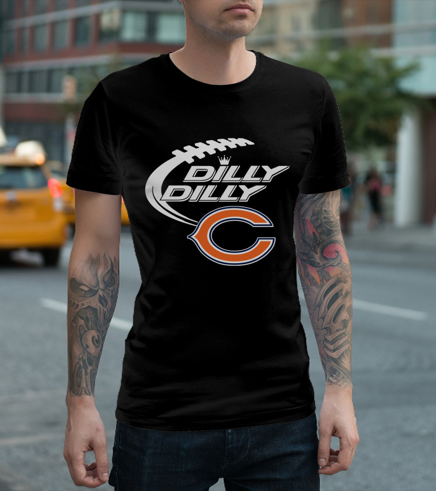 Chicago Bears Dilly Dilly Bud Light Football Fans T-Shirt