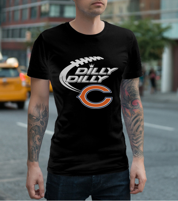 Chicago Bears Dilly Dilly Bud Light Football Fans T-Shirt