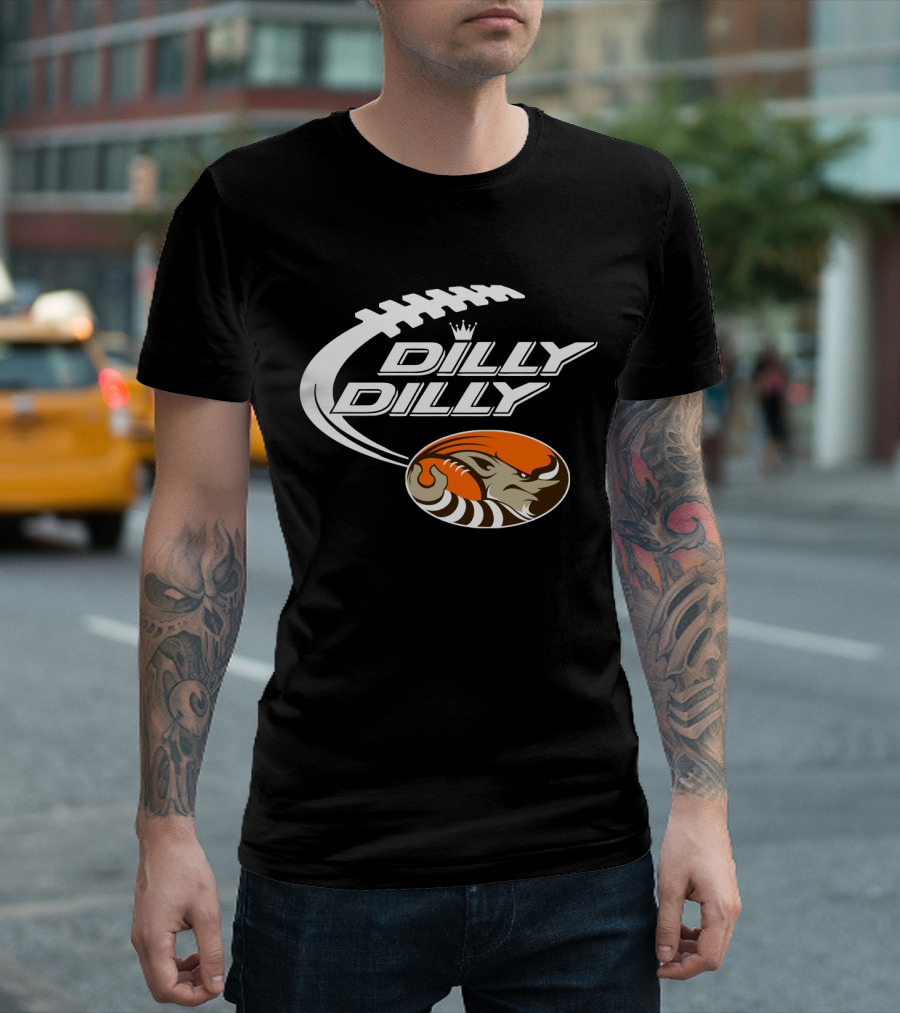 Cleveland Browns Dilly Dilly Football Helmet Bud Light T-Shirt