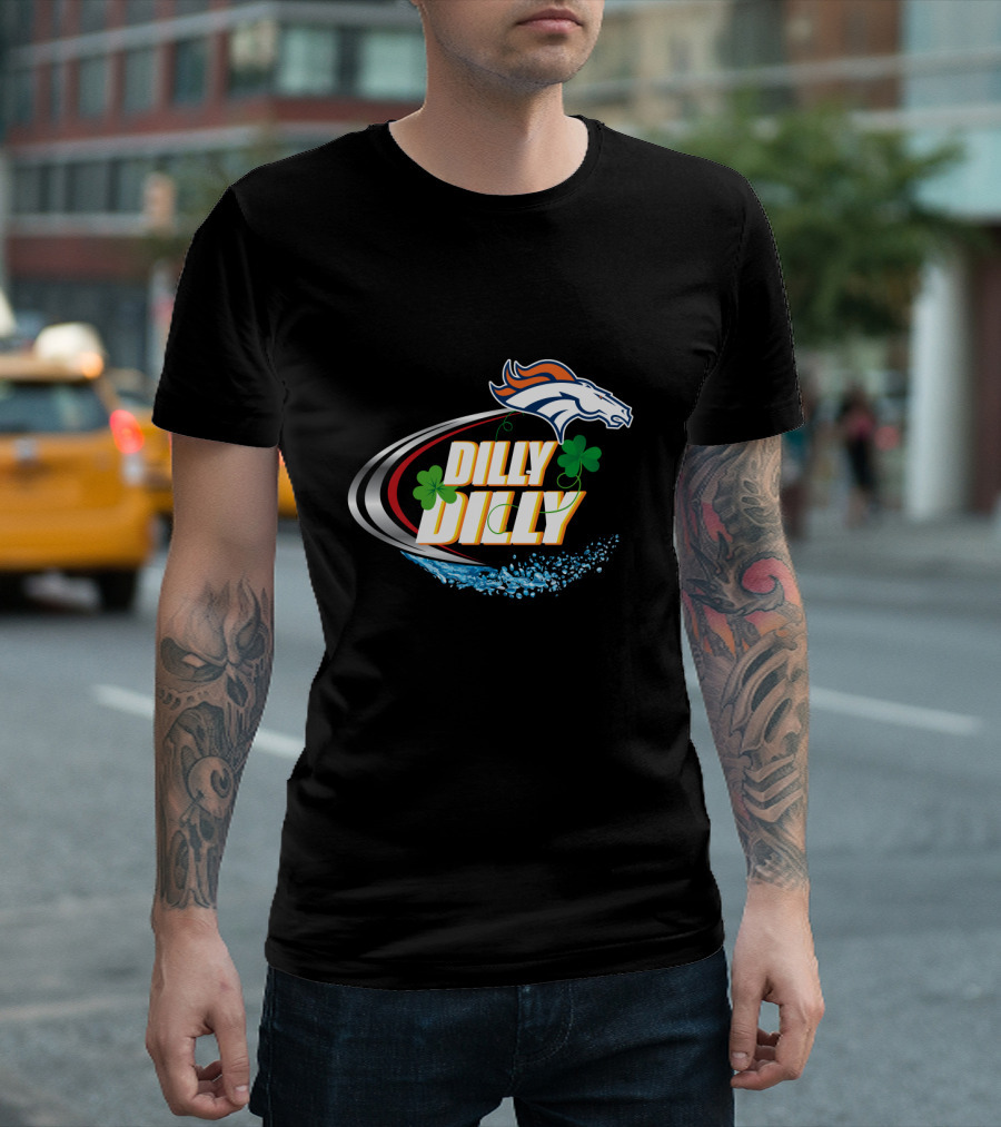 Dilly Dilly Denver Broncos Shamrock Splash T-Shirt