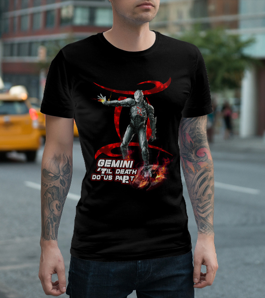 Gemini Til Death Do Us Part Iron Man Marvel Fans Fandom T-Shirt