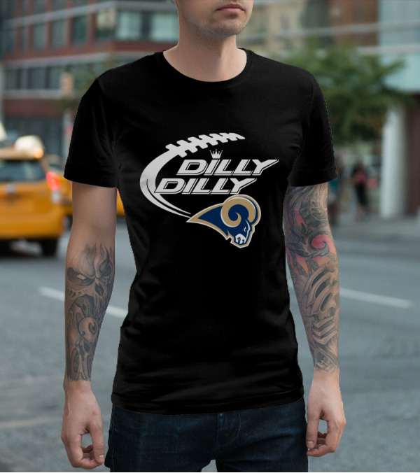 Los Angeles Rams Dilly Dilly Bud Light Football T-Shirt