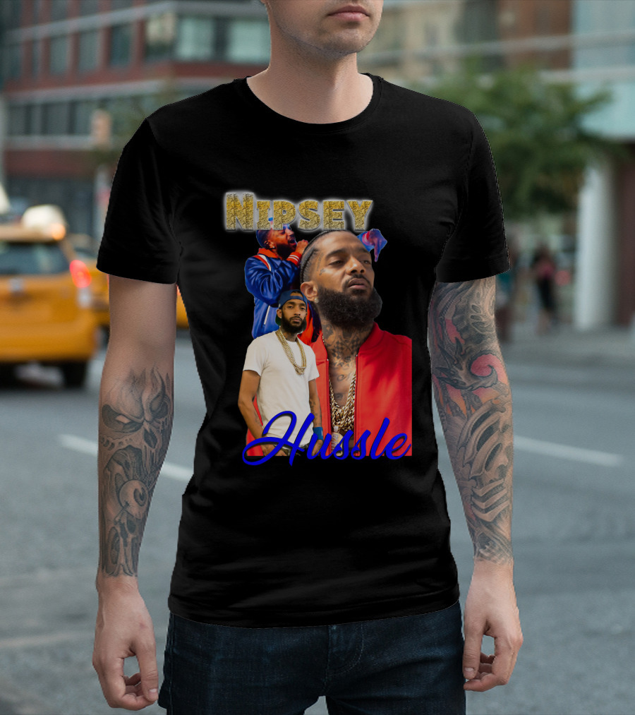 Nipsey Hussle Retro Rap Legends Iconic Collage T-Shirt