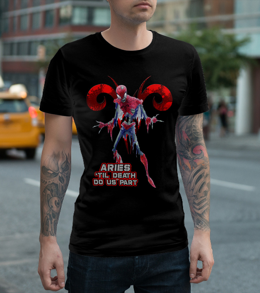 Spiders Aries 'Til Death Do Us Part Marvel Fans T-Shirt
