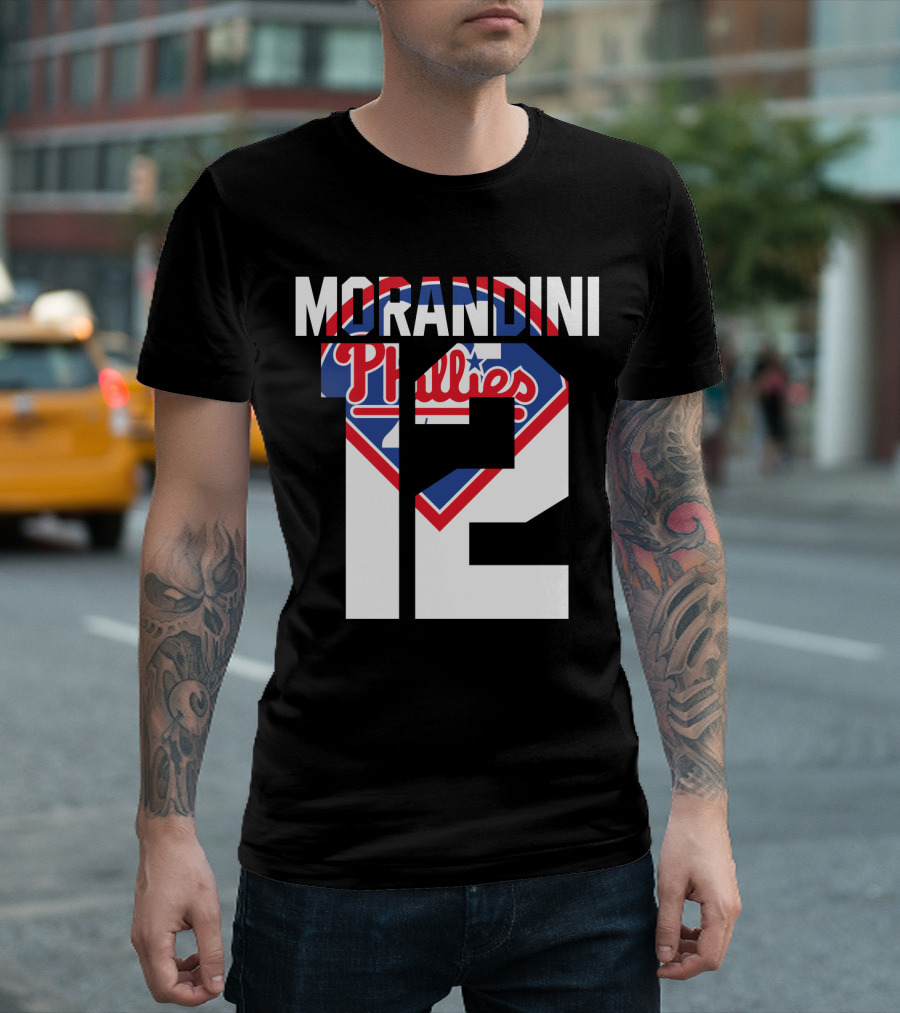Morandini 12 Philadelphia Phillies 1993 Baseball Team Retro T-Shirt