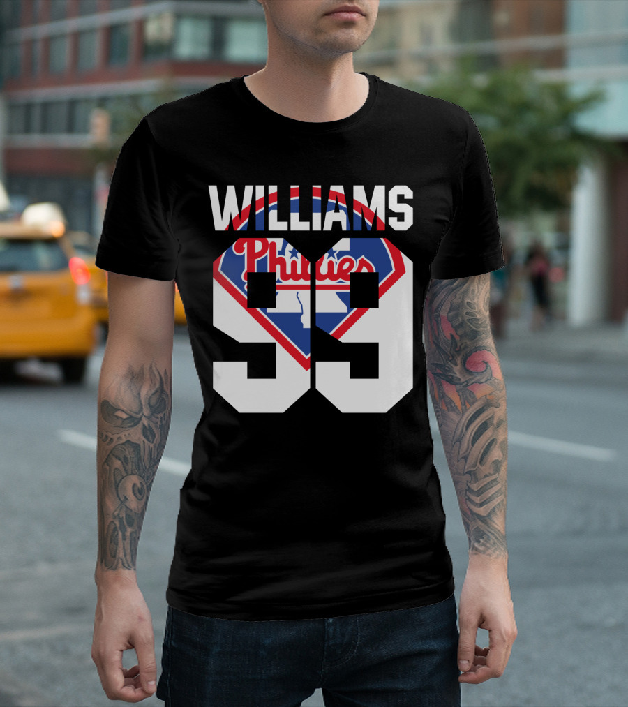 Philadelphia Phillies 1993 Williams 99 Baseball T-Shirt
