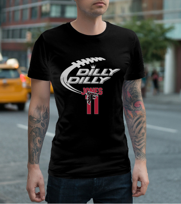 Atlanta Falcons Jones 11 Dilly Dilly Football T-Shirt