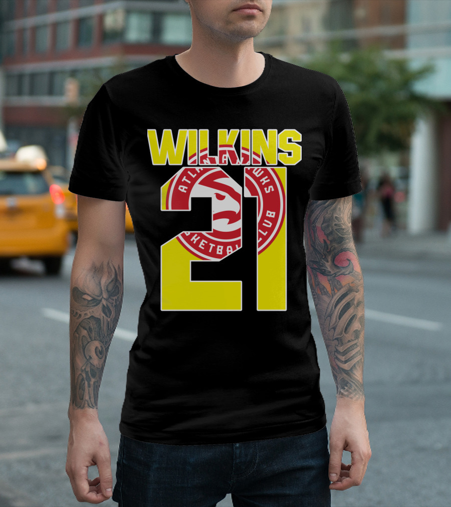 Atlanta Hawks Dominique Wilkins 21 Basketball T-Shirt
