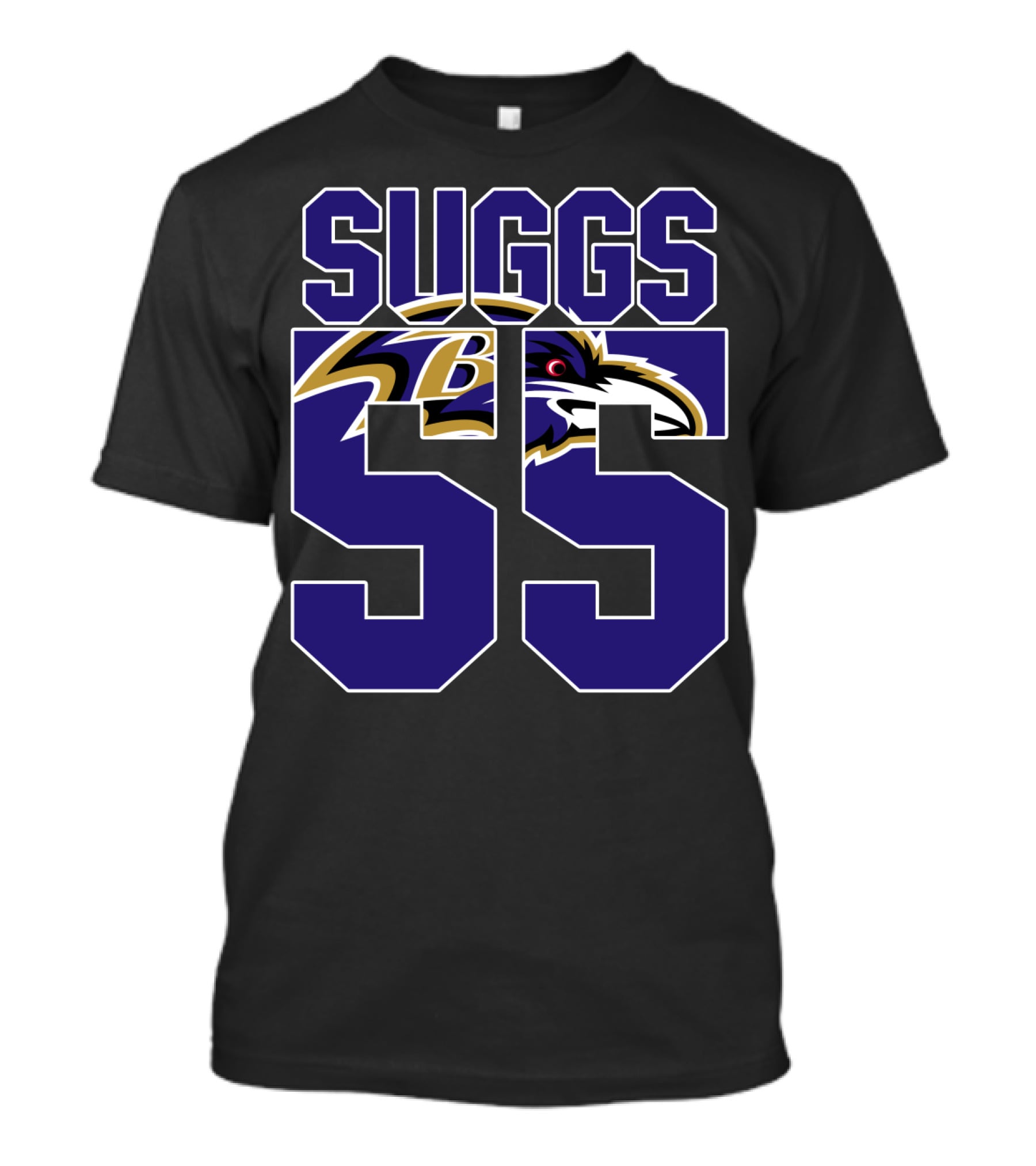 Baltimore Ravens Suggs 55 Jersey T-Shirt