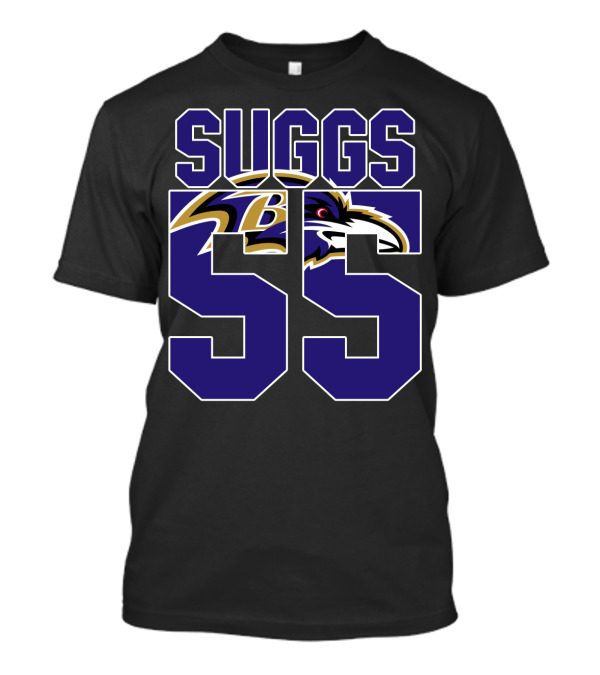 Baltimore Ravens Suggs 55 Jersey T-Shirt