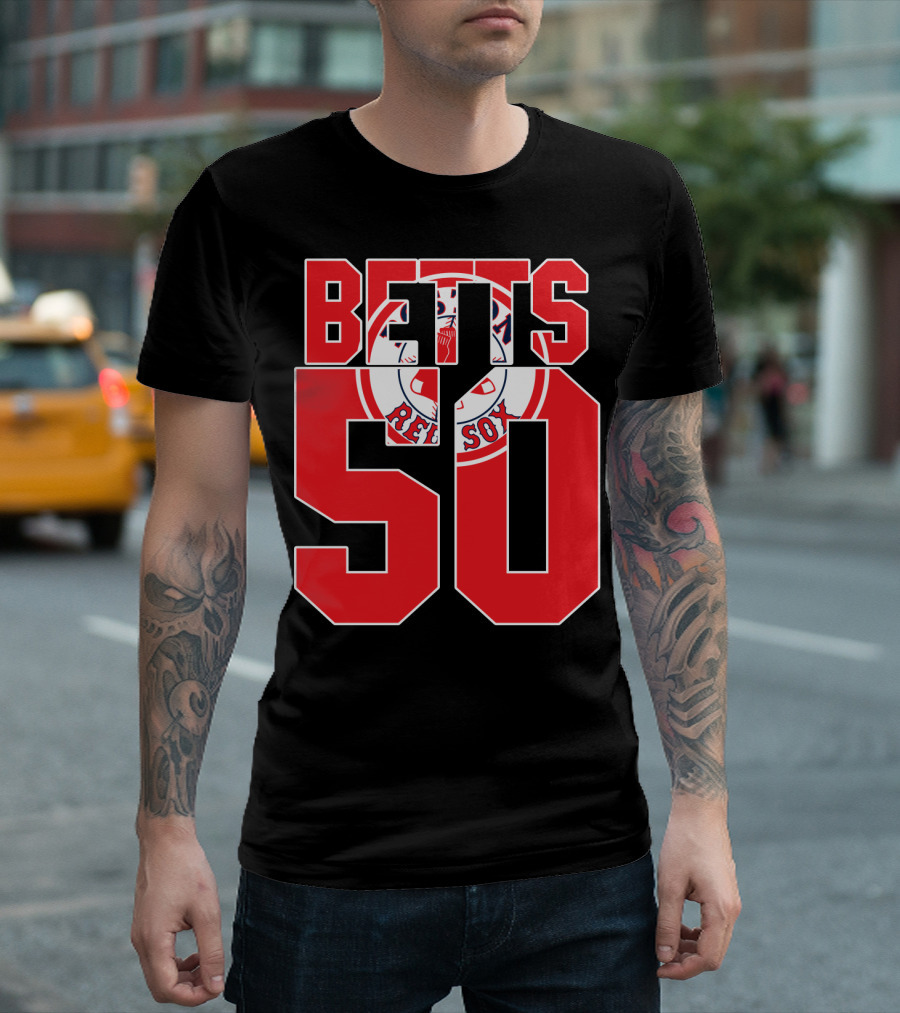 Betts 50 Boston Red Sox T-Shirt