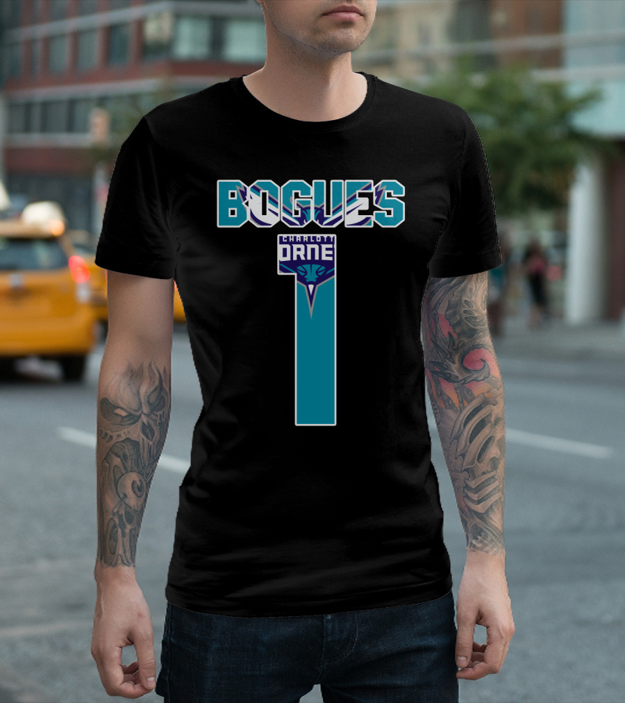 Bogues Number One Charlotte Hornets T-Shirt