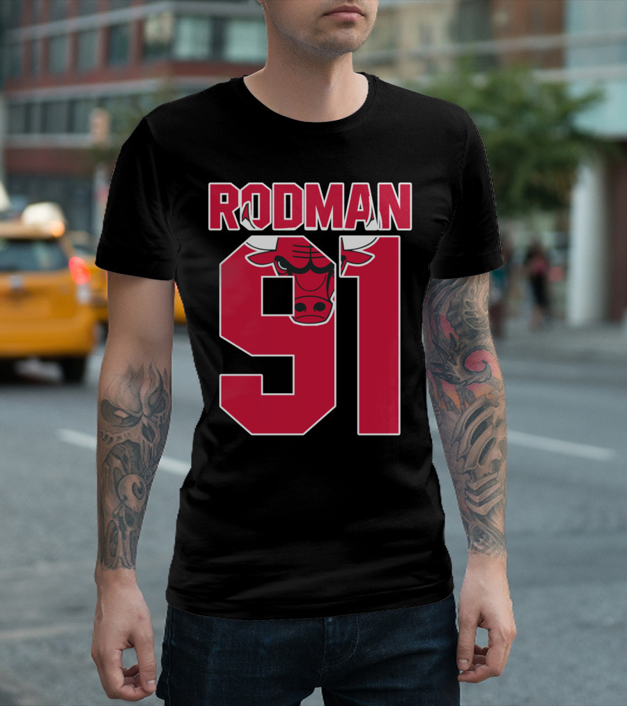 Rodman 91 Chicago Bulls T-Shirt