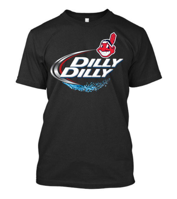 Cleveland Indians Dilly Dilly Chief Wahoo Splash T-Shirt