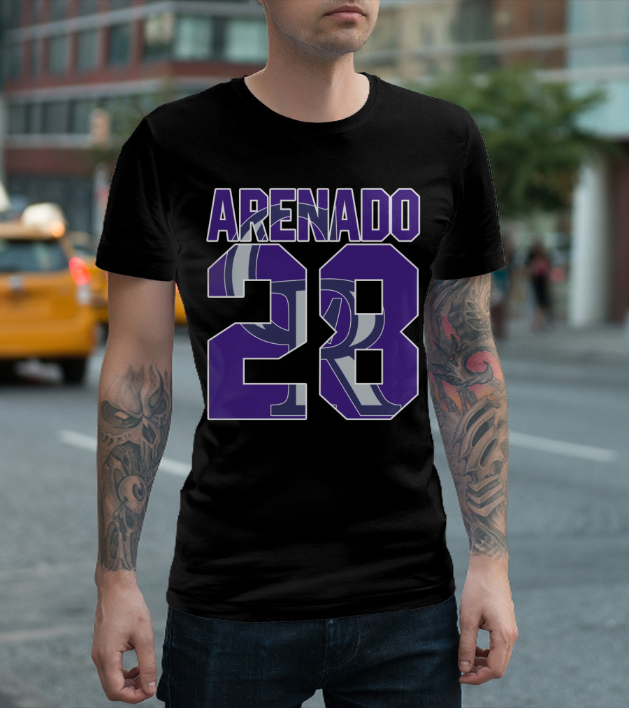 Arenado 28 Colorado Rockies Iconic Baseball Jersey Number T-Shirt