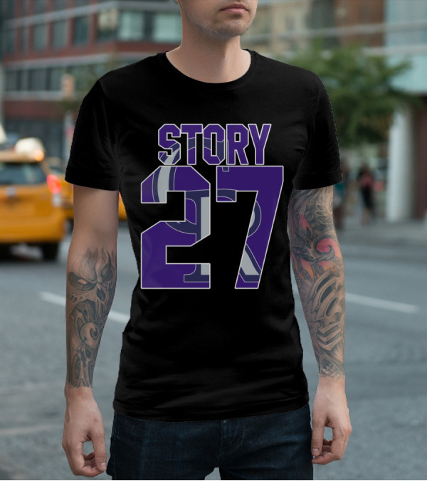 Colorado Rockies Story 27 Player Number T-Shirt