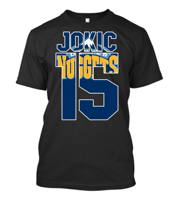 Denver Nuggets Nikola Jokic 15 Basketball Fan Gear T-Shirt