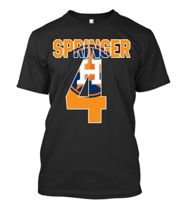 Houston Astros George Springer Number 4 Jersey T-Shirt