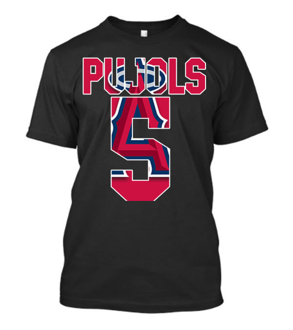 Pujols 5 Los Angeles Angels Baseball Icon Albert Pujols T-Shirt