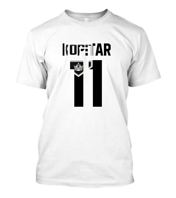 Kopitar 11 Los Angeles Kings NHL Jersey Logo With Crown T-Shirt