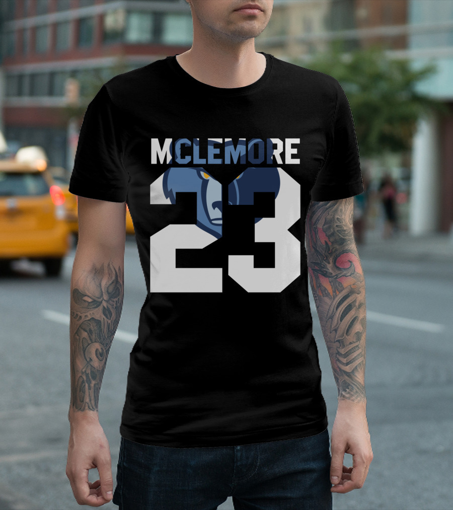 Memphis Grizzlies Ben Mclemore 23 Number T-Shirt