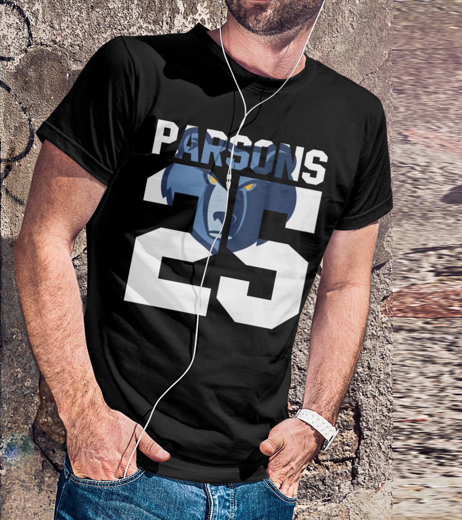 Parsons 25 Memphis Grizzlies Bear T-Shirt