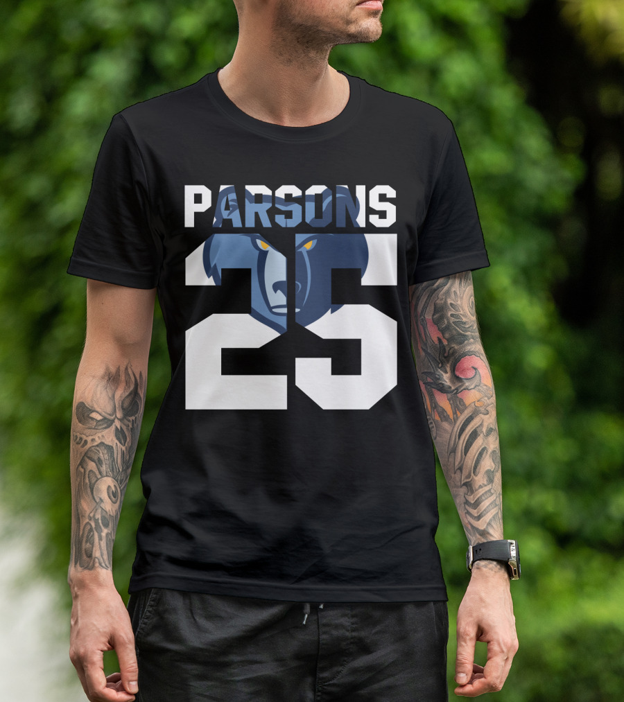 Parsons 25 Memphis Grizzlies Bear T-Shirt