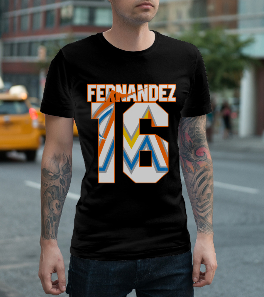 Fernandez 16 Miami Marlins T-Shirt