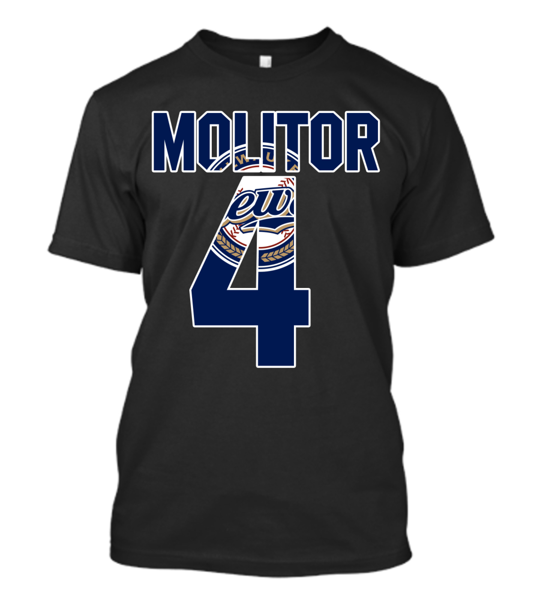 Molitor 4 Milwaukee Brewers T-Shirt
