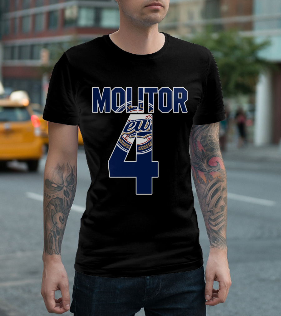 Molitor 4 Milwaukee Brewers T-Shirt