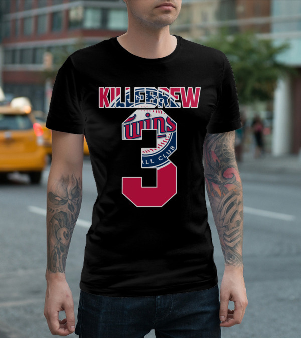Killebrew Minnesota Twins Number 3 Baseball T-Shirt