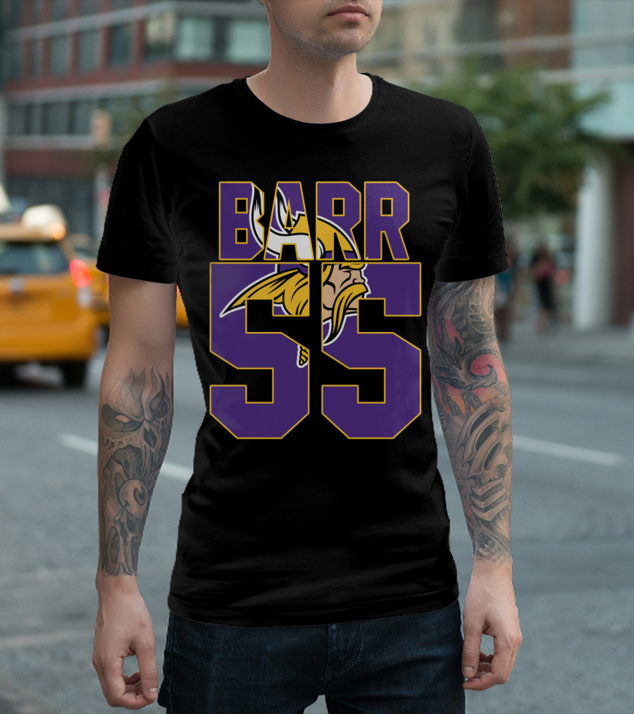 Minnesota Vikings Anthony Barr 55 Jersey With Viking T-Shirt