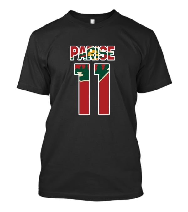 Parise 11 Minnesota Wild NHL Hockey Player Number T-Shirt