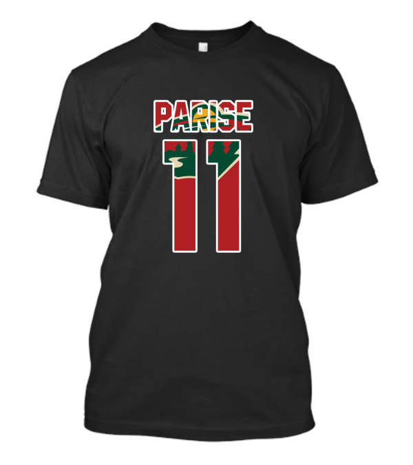 Parise 11 Minnesota Wild NHL Hockey Player Number T-Shirt