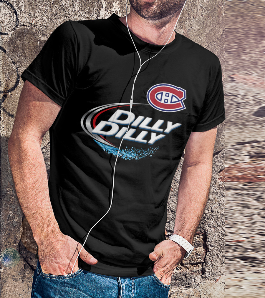 Montreal Canadiens Dilly Dilly NHL Fan Logo Splash T-Shirt