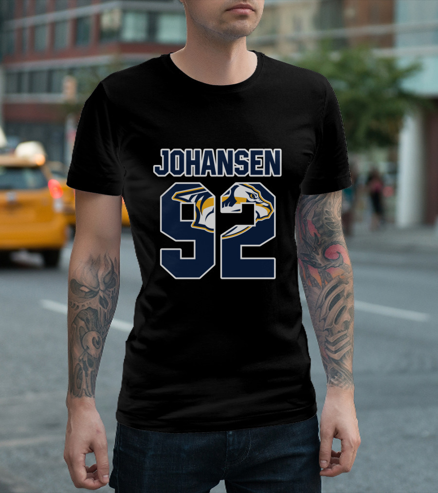 Ryan Johansen 92 Nashville Predators NHL Hockey T-Shirt