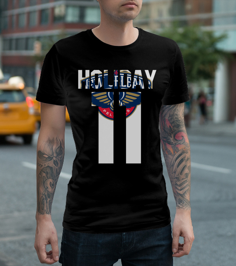 New Orleans Pelicans Holiday 11 Nba Tee Jrue Holiday T-Shirt