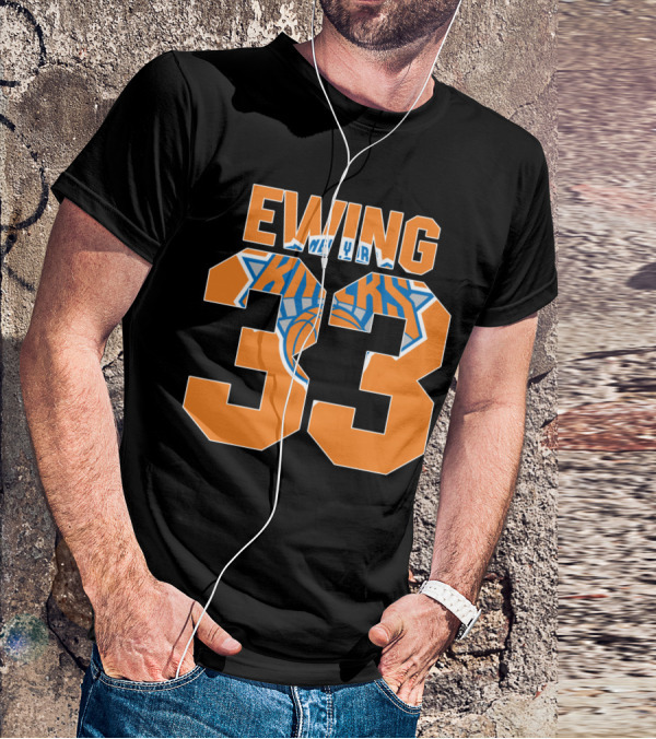 Ewing 33 New York Knicks Patrick Nba T-Shirt