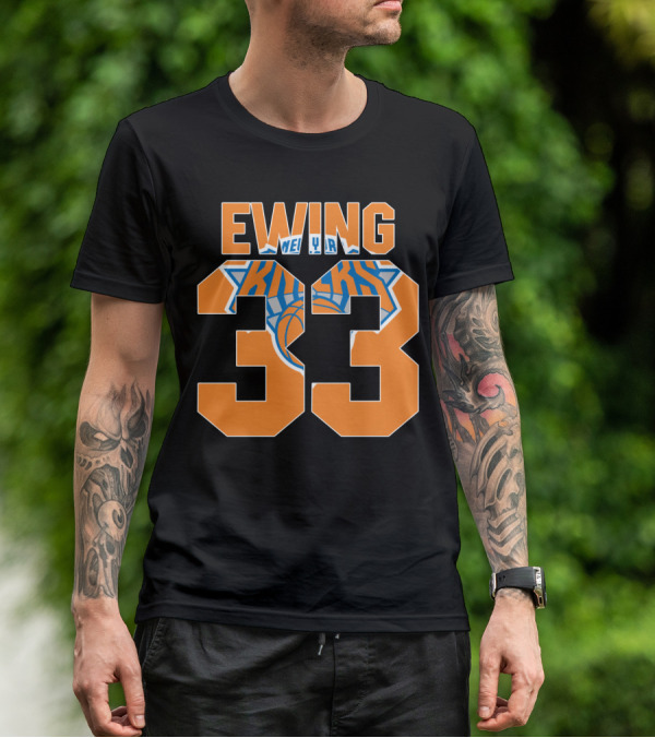 Ewing 33 New York Knicks Patrick Nba T-Shirt