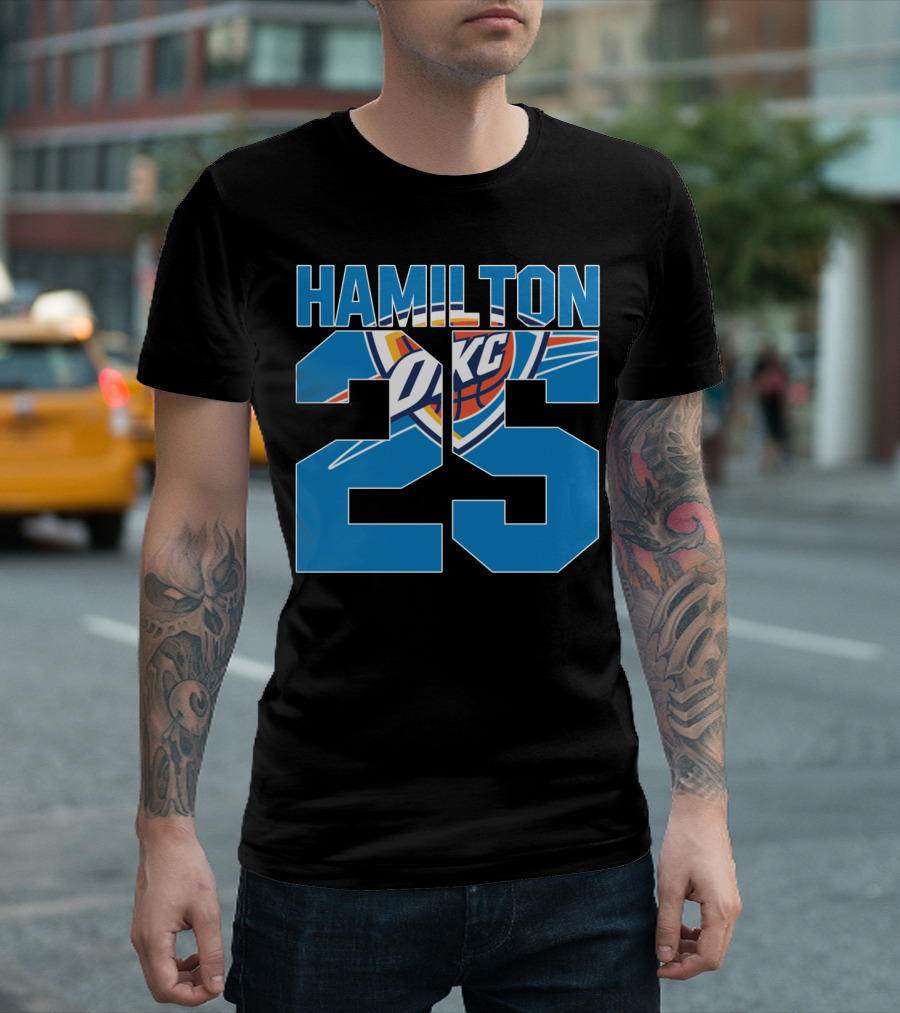 Oklahoma City Thunder Hamilton 25 Okc Nba T-Shirt